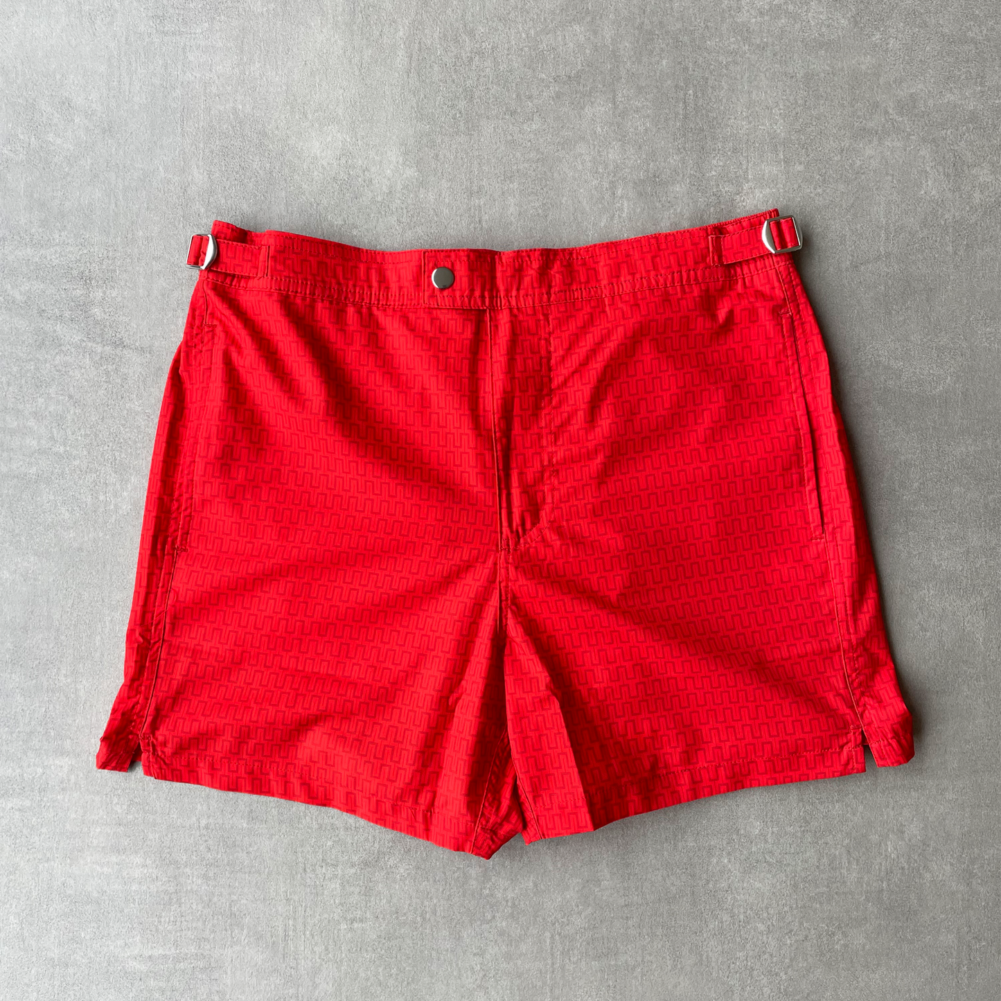 CAPRI SWIM SHORTS - RED MAZE