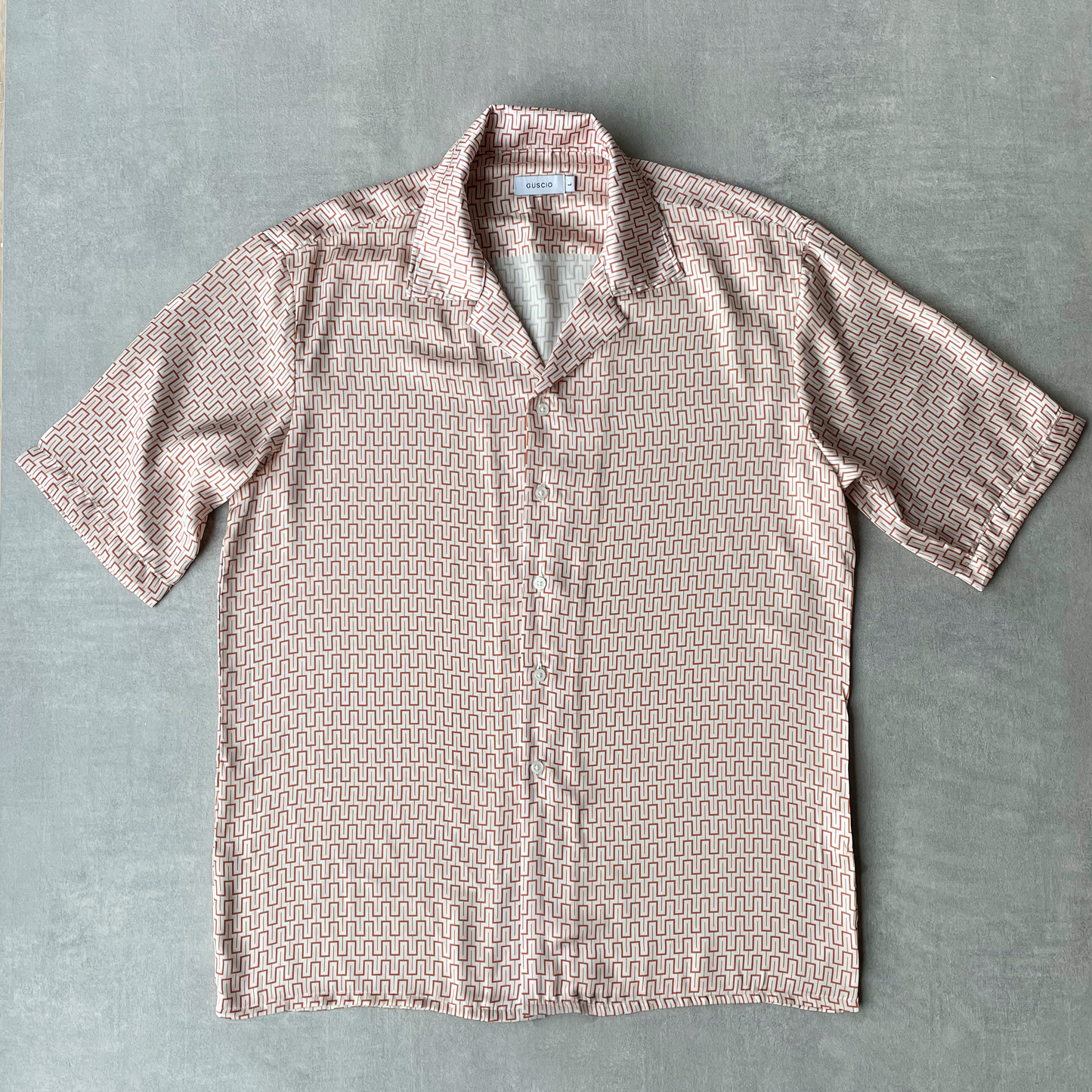 PROCIDA SHIRT - ORANGE & WHITE