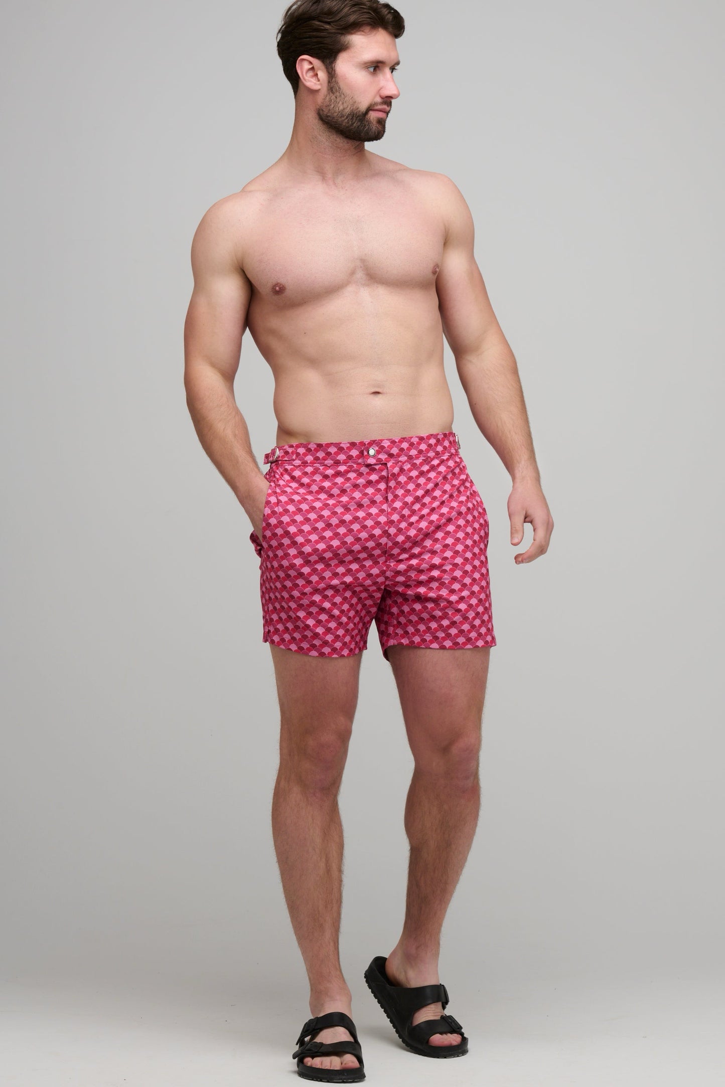 SOLARO SWIM SHORTS - RASPBERRY