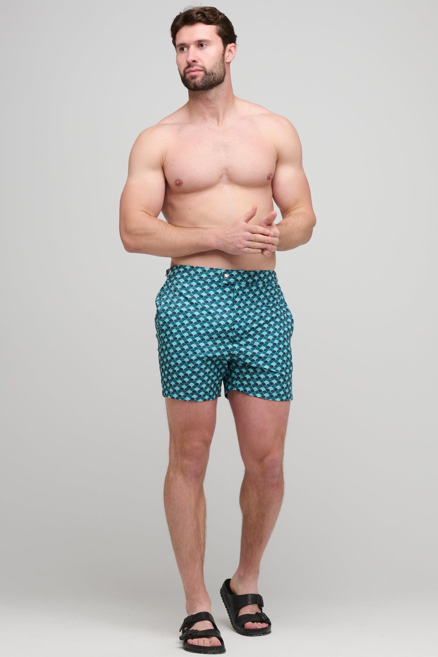 SOLARO SWIM SHORTS - TURQUOISE