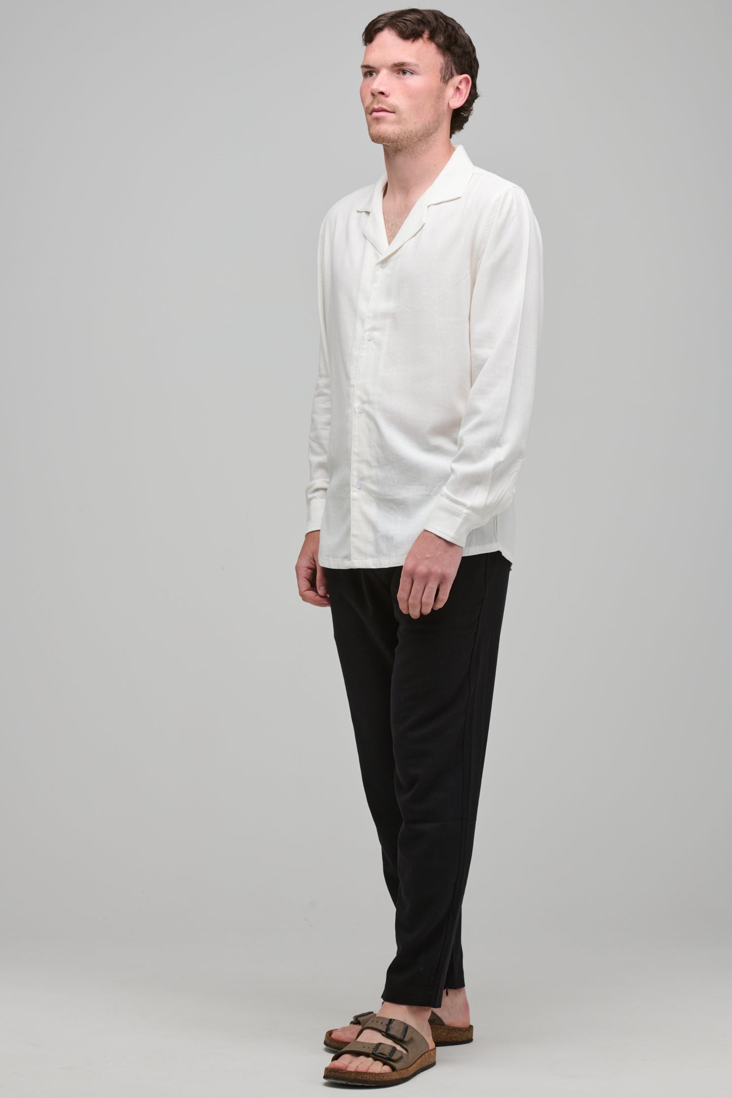 SAN REMO LINEN SHIRT - WHITE