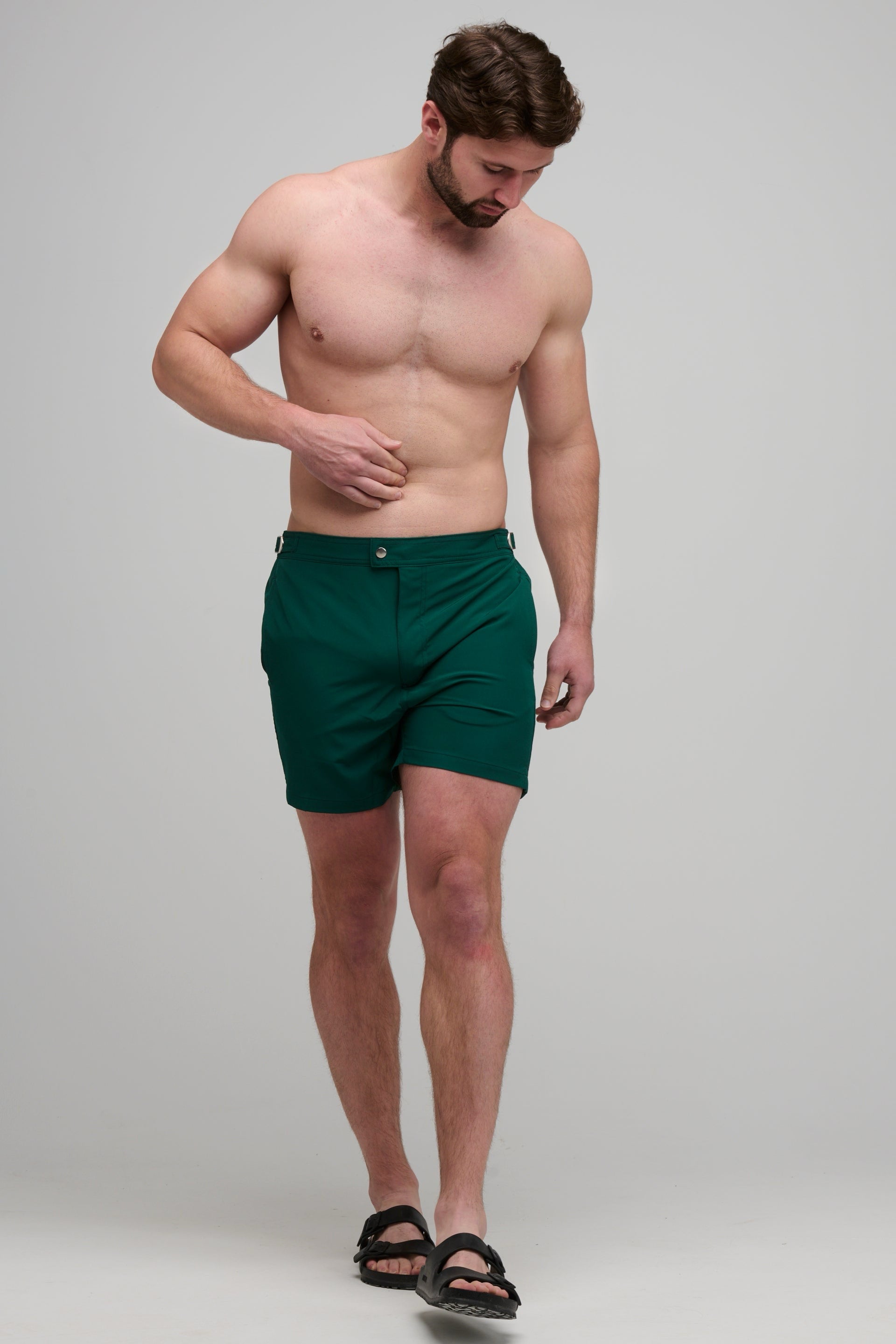 Mens capri swim pants on sale